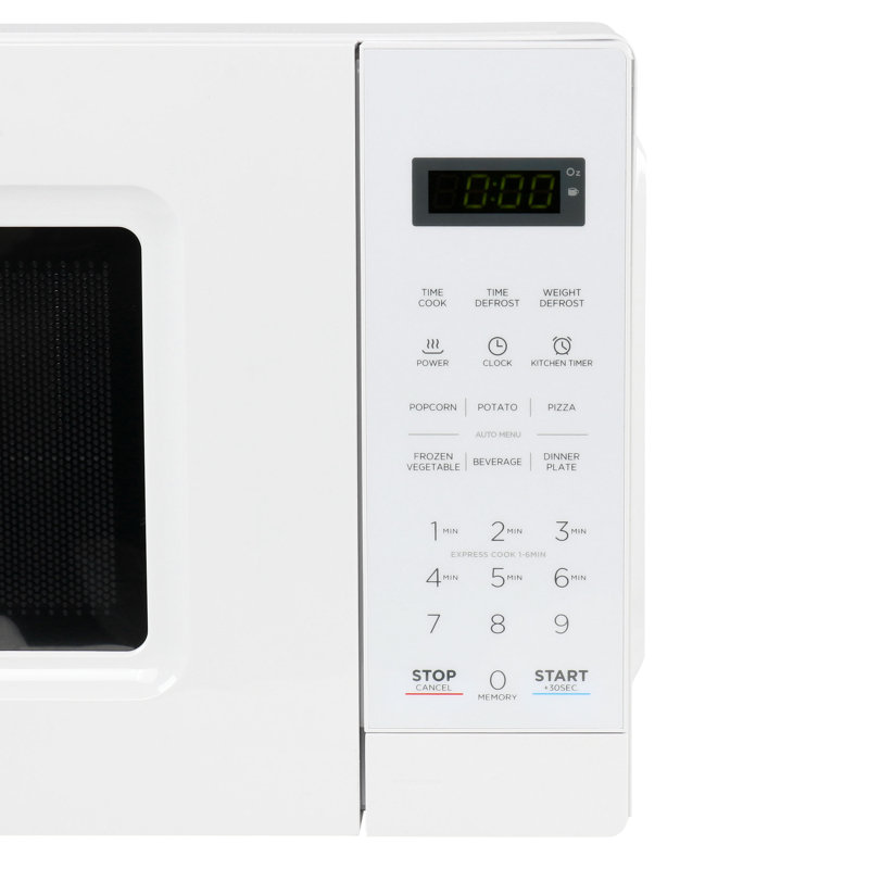 Black+Decker 0.7 Cubic Feet 700 Watt Countertop Microwave, White