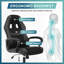 Chaise de jeu Gaming Support de chaise de bureau ergonomique réglable