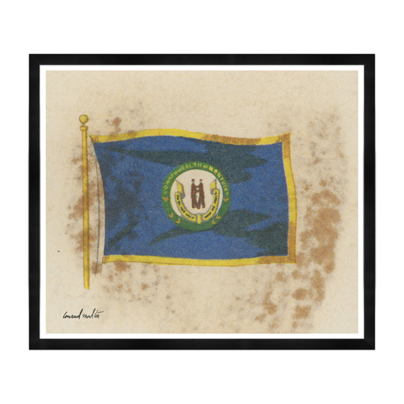 Kentucky Print, Black Framed
