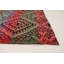 Tapis tissé à la main 5 pi 4 po x 11 pi 4 po en laine rouge foncé/bleu/doré tissé à la main Brimmer