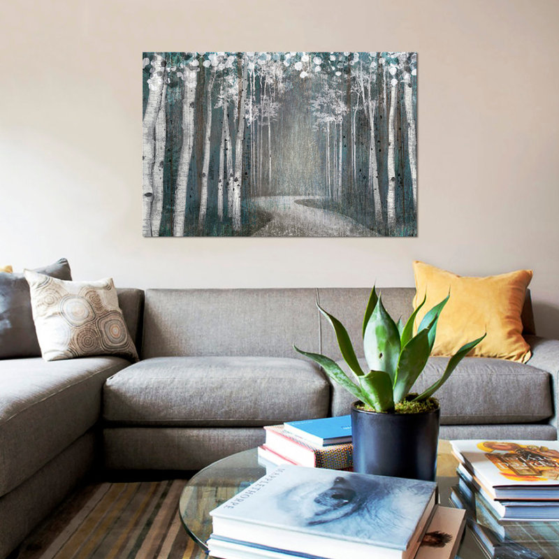 «Mineral Forest», reproduction d'impression sur toile tendue, H 18 po x l 26 po x P 1,5 po, Toile tendue, Pas de tapis
