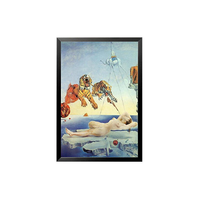 « réveil », reproduction encadrée