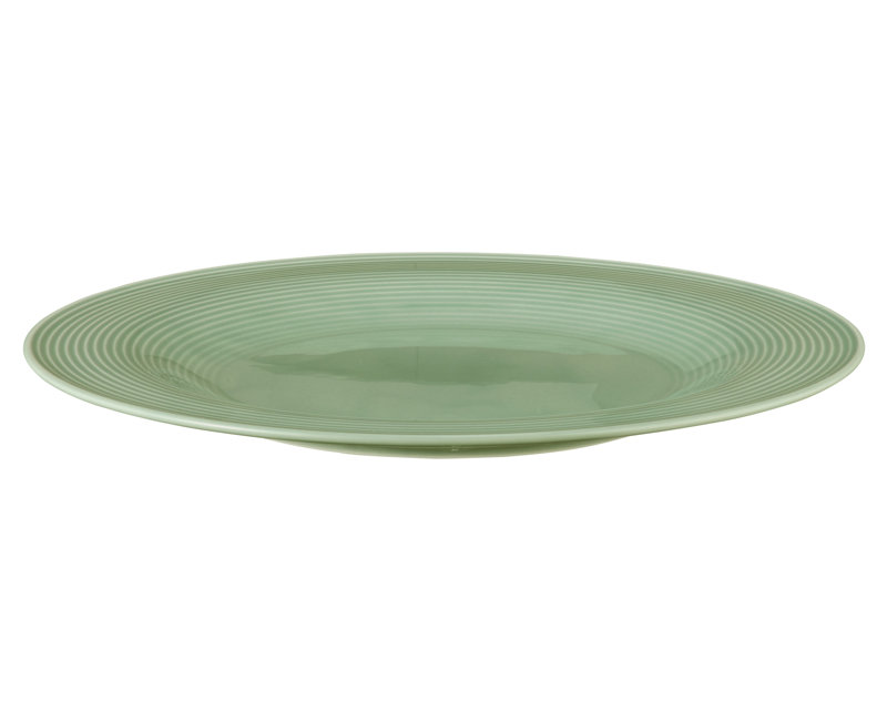 30cm Porcelain Dinner Plate, Sage Green