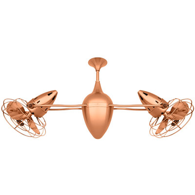 48" Ar Ruthiane 6 - Blade Caged Ceiling Fan with Wall Control
