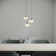 Luminaire suspendu sphère 3 lumières Mission