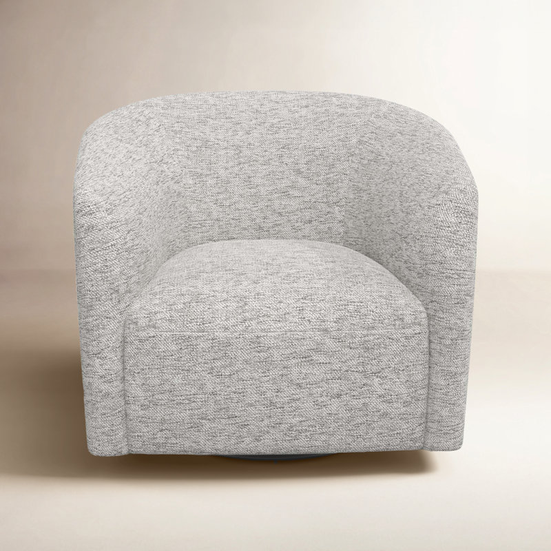 Fauteuil demi-tonneau Marita, Tweed Sustain® brume Milsap