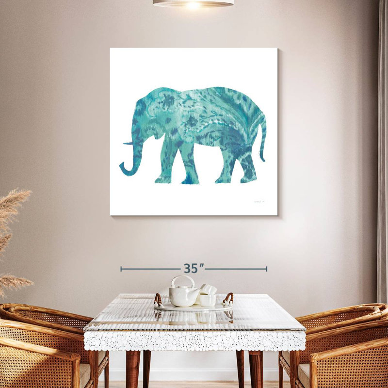 Brampt Boho Teal Elephant II