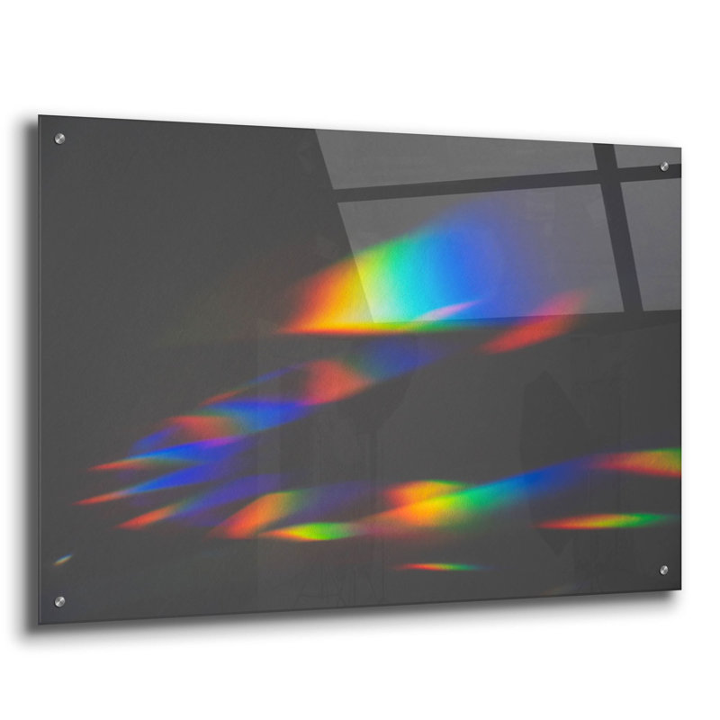 «Prism Rainbow 1» par Epic Portfolio, art mural en verre acrylique, H 24 po x l 36 po x P 0,2 po