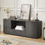 Meuble télé, buffet arrondi, meuble de rangement, console de télévision Wavy-688235033