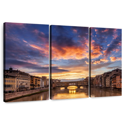 Lilie lever de soleil sur le Ponte Vecchio