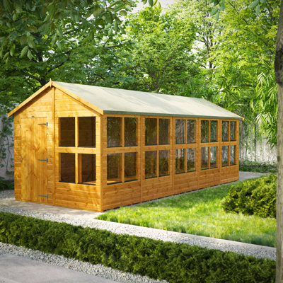 Powersheds 20 x 8ft Timber Tongue & Groove Potting Shed
