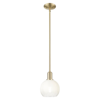 Downtown Urban - Brookhaven Globe - 1 Light 8" Stem Hung Mini Pendant - Shade