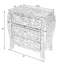 Commode 3 tiroirs Beckley