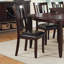 Table de salle à manger moderne espresso avec rallonge papillon et 6 chaises d'appoint 7 pièces