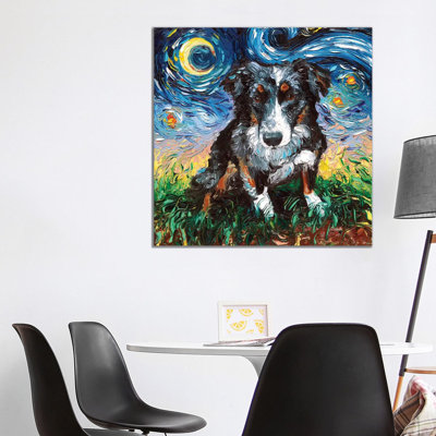 " Australian Shepherd Night " by Aja Trier