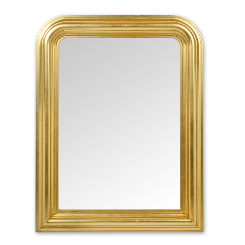 Criswell Arch Wall Mirror, 87cm H x 67cm W x 5cm D, Gold