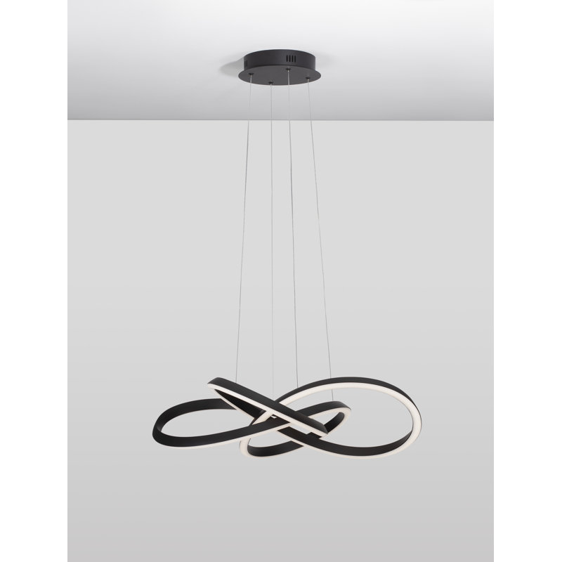 1 - Light Black LED Unique/Statement Pendant