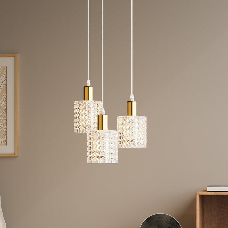 3 - Light Natural Chandelier Pendant