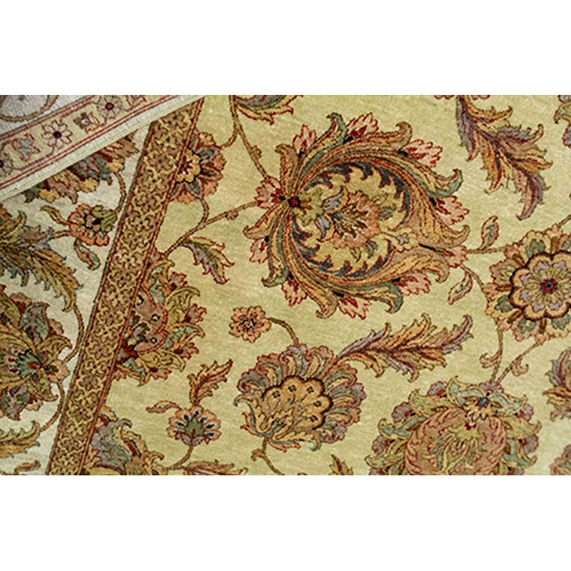 Wool Oriental Area Rug in Brown