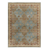 Distressed Homage Hand Knotted Wool Abstract Area Rug
