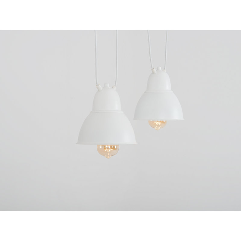 Culpeper 2 - Light Bell Pendant, White