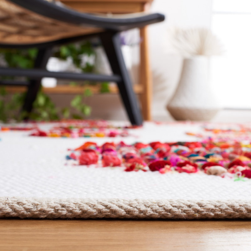 Montauk Flat Weave Performance Geometric Rug, Square 6'