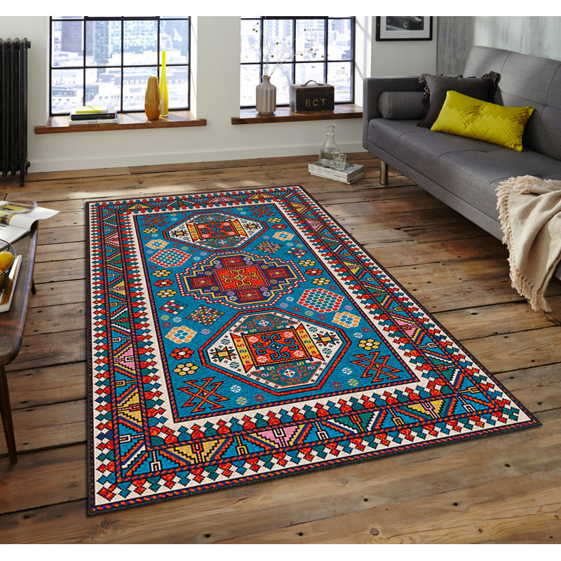 Luxurious Area Carpet (5.2 x 7.5 ft), 100% Polyester, 740 g/m² | Soft Velvet Fabric with Non-Slip Felt Dot Underside, Laminated Sponge for Comfort | Easy to Clean, Machine Washable at 86°F | Ideal for Living Room & Bedroom Decor