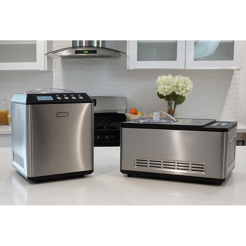 Whynter 2.1 Quart Black Stainless Steel Automatic Ice Cream Maker