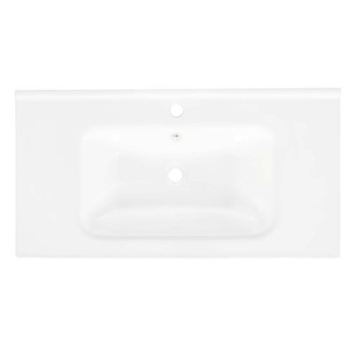 Lavabo 35,6 "en céramique, seulement évier en céramique, sans armoire