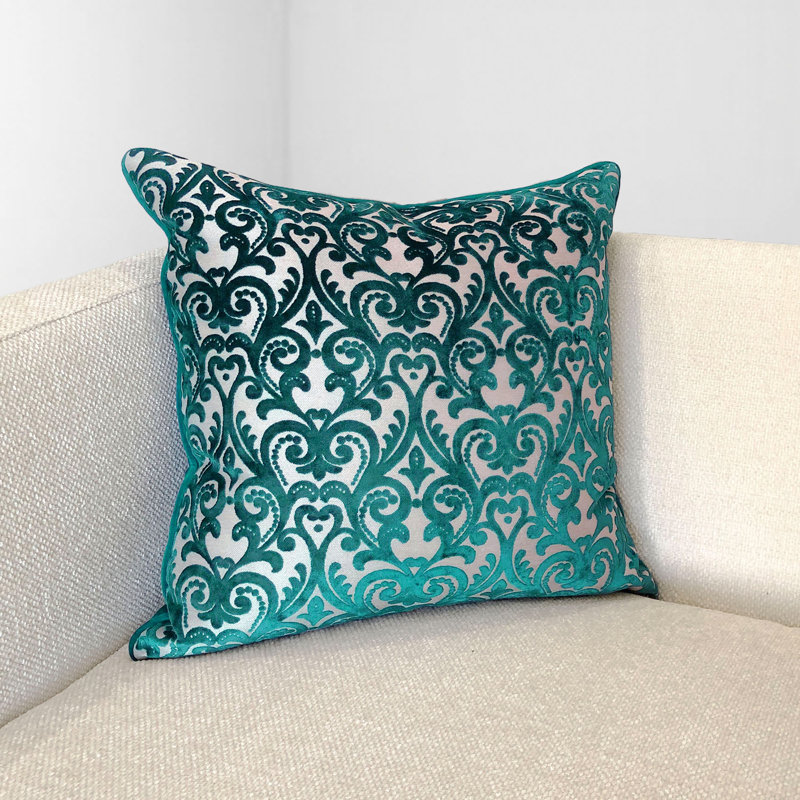 Square Pillow Cover & Insert, Turquoise