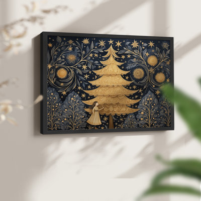 Chirstmas Art-CCCXCV -Framed Print - Restickable