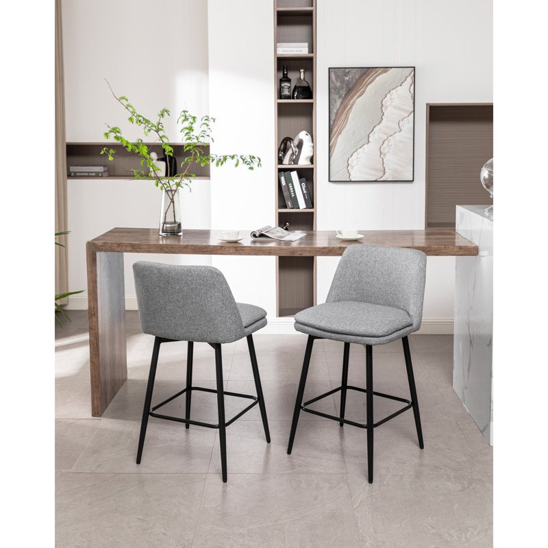 Ensemble de 2 tabourets de bar pivotants à 360 °