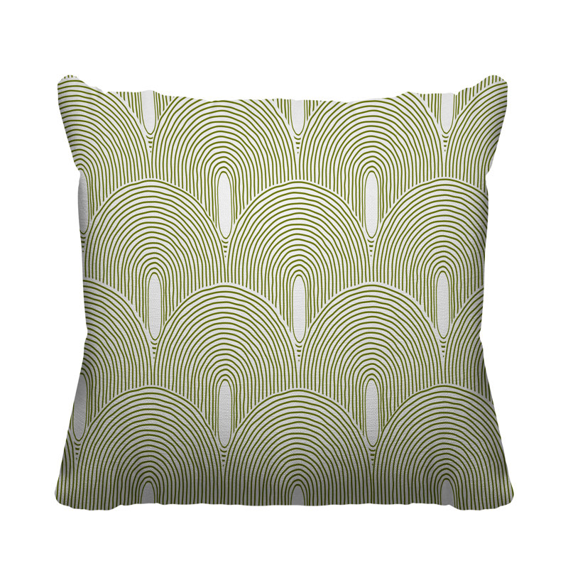 Limpo Starburst Indoor/Outdoor Throw Pillow, 18"H x 18"W, Chartreuse, Square