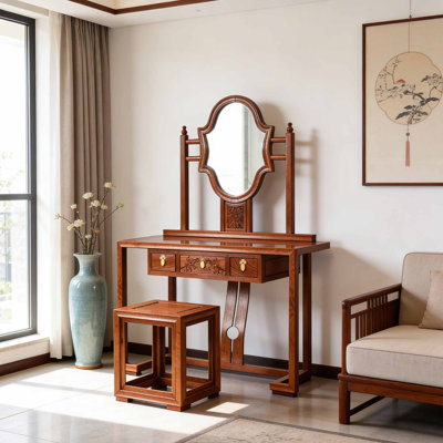 Chinese style retro bedroom dressing table