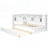 Wood Daybed with Storage Shelves, USB Charging, and Trundle for Modern Living-368400431