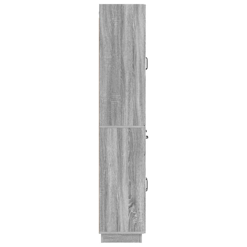 4 -Door 4 Storage Cabinet, Grey Sonoma