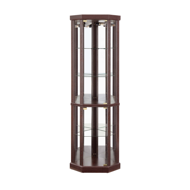 Vitrine de coin lumineuse, Cerisier