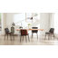 Chaises de salle à manger rembourrées en cuir de polyuréthane, chaises d'appoint pour salles à manger, cuisines et salons-109327964