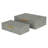 Lusan Rectangular Decorative Box Set - Gray Faux Shagreen-1693151752