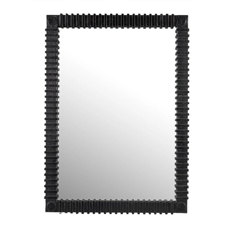 Rift Rectangle Solid Wood Wall Mirror