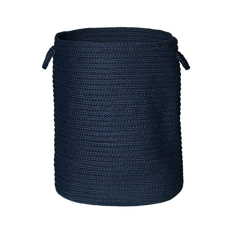 Panier à linge Manor, Grand format : H 30 po x l 18 po x P 18 po, Bleu marine