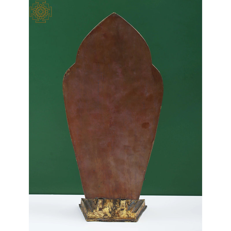 Padrapani Avalokiteshvara avec aureole floral