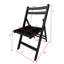 Ensemble de 4 chaises pliantes en bois-1512750910