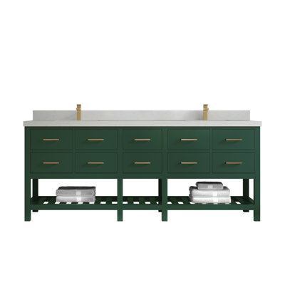 Ensemble de meuble-lavabo double 84 po Huntwood