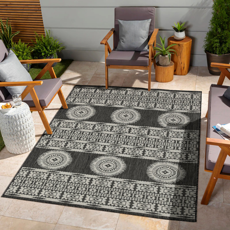 7 pi 10 po X 10 pi 3 po Tapis intérieur / extérieur, Rectangle 7 pi 10 po x 10 pi 3 po