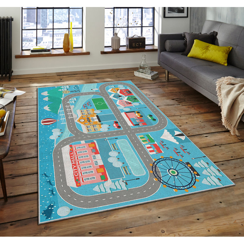 Luxurious Area Rug, 100% Polyester, 5.9 x 9.2 Feet | 740 g/m² Weight, Non-Slip Felt Dot Underside, Easy Clean Velvet Fabric, 0.08 in Pile Height | Machine Washable, Perfect for Living Room & Bedroom Décor