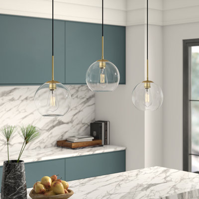 Janna 3-Light Globe Kitchen Island Pendant