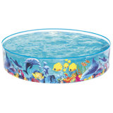 Vojtech Plastic Round Kiddie Pool 38cm H x 183cm W x 183cm L