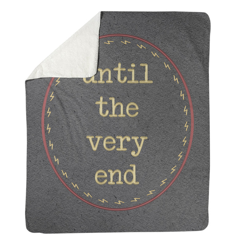 Sewn Throw Blanket, 50" W x 60" L, Light, Red/Gold