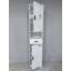 Grande armoire de rangement étroite avec portes de grange, tablettes réglables pour la salle de bain, salon, entrée de la cuisine-904345830